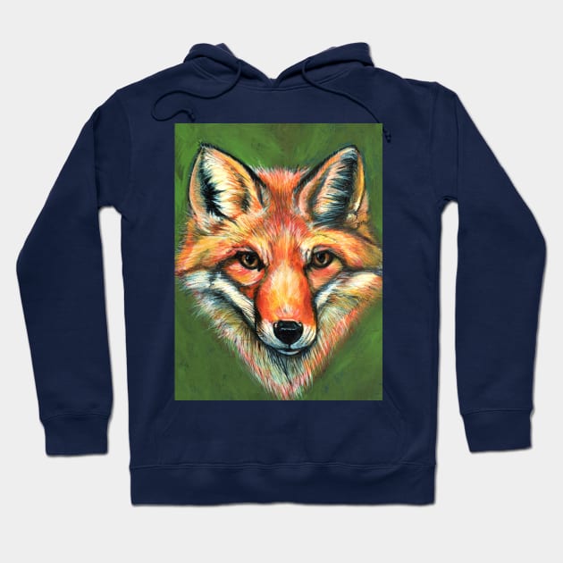 Fox Portrait Hoodie by StephaniePerryArt